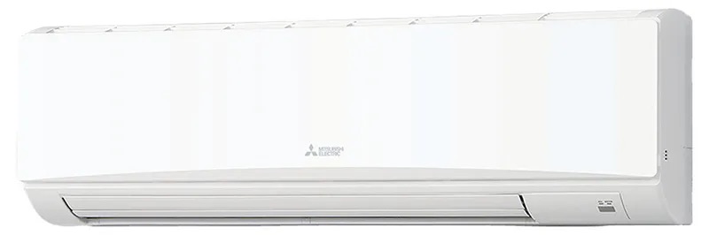 A ductless heat pump indoor head